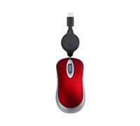 Hkfgdjdl USB C Mouse con cavo retrattile piccolo mouse per bambini 1000DPI mouse da viaggio PC desktop notebook