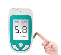 HKFGSHOP 3-in-1 Blood Glucose Test Analyzer, Multifunction Tester, Glucose Uric Acid Total Cholesterol Tester, with 50 Blood Sugar +25 Uric Acid +10 Cholesterol Test Strip