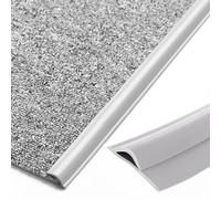 HKHKH Striscia di Transizione autoadesiva for Pavimenti - Bordatura in PVC Lunga 1-10 m for la Copertura Impermeabile dei tappeti e Una Protezione sicura(Light Gray,L3m)