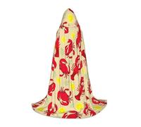 HKHLHLH Aragosta e granchio Strega Vampiro Mago Costume Capo con Cappuccio per Adolescenti Masquerade Ball Halloween Party Cosplay