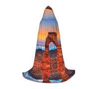 HKHLHLH Arches National Park Witch Vampire Wizard Costume Capo con cappuccio per adolescenti ballo in maschera Halloween Party Cosplay