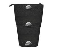 HKHLHLH Astuccio portamatite con supporto telescopico a forma di baseball, per ragazze, ragazzi, studenti, Nero , Taglia unica, Organizer per borse
