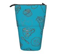 HKHLHLH Astuccio portapenne telescopico con supporto per penne e cosmetici, per ragazze, ragazzi, studenti, Nero , Taglia unica, Organizer per borse