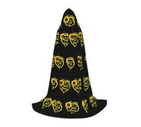 HKHLHLH Blessed To Be Called Nana Girasole Strega Vampiro Mago Costume con Cappuccio Mantello per Adolescenti Masquerade Ball Halloween Party Cosplay