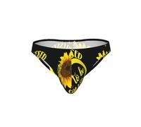 HKHLHLH Blessed to Be Called Nana - Slip bikini da uomo con stampa girasole, biancheria intima sexy a vita bassa, mutandine morbide con sacchetto rigonfiamento per uomo regalo, Nero , XXL