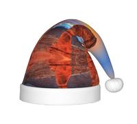 HKHLHLH Cappello di Babbo Natale che canta il parco nazionale degli archi, cappello di Natale per spettacoli teatrali ed eventi scolastici, cappello di compleanno cappello di Natale