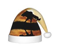 HKHLHLH Cappello di Babbo Natale che canta il toro, cappello di Natale per spettacoli teatrali ed eventi scolastici, cappello di compleanno cappello di Natale