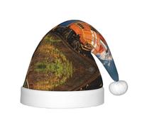 HKHLHLH Cappello di Babbo Natale che canta il treno merci, cappello di Natale per spettacoli teatrali ed eventi scolastici, cappello di compleanno cappello di Natale