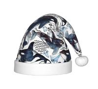 HKHLHLH Cappello di Babbo Natale che canta orca, cappello di Natale per spettacoli teatrali ed eventi scolastici, cappello di compleanno cappello di Natale