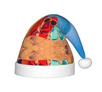 HKHLHLH Cappello di Babbo Natale che canta sulla spiaggia sabbiosa, cappello di Natale per spettacoli teatrali ed eventi scolastici, cappello di compleanno cappello di Natale