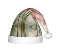 HKHLHLH Cappello di Babbo Natale con tulipani rosa, cappello di Natale per spettacoli teatrali ed eventi scolastici, cappello di compleanno cappello di Natale