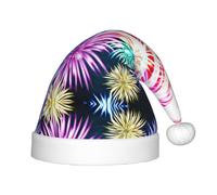 HKHLHLH Cappello di Babbo Natale patriottico del 4 luglio con bandiera americana, cappello di Natale per spettacoli teatrali ed eventi scolastici, cappello di compleanno cappello di Natale