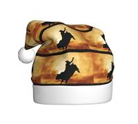 HKHLHLH Cappello di Natale con stampa di tori alla moda, ideale per Capodanno, cerimonie annuali, incontri festivi, accessori per feste