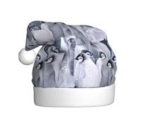 HKHLHLH Cappello natalizio con stampa pinguino carino 1, ideale per Capodanno, cerimonie annuali, riunioni festive, accessori per feste