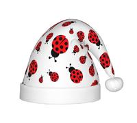 HKHLHLH Coccinella 1 cappello di Babbo Natale cantante, cappello di Natale per spettacoli teatrali ed eventi scolastici, cappello di compleanno cappello di Natale