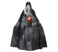 HKHLHLH Coccinella Daisy Mantello con cappuccio unisex lungo mantello per Halloween mantello costumi mantello con cappuccio mantello in maschera vestire