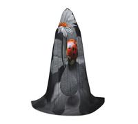 HKHLHLH Coccinella Daisy Strega Vampiro Mago Costume Capo con Cappuccio per Adolescenti Masquerade Ball Halloween Party Cosplay