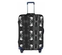 HKHLHLH Copertura elastica per valigia con stampa di orso polare con cerniere laterali invisibili per proteggere i bagagli da polvere e graffi, bianco, L