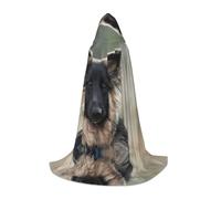 HKHLHLH Costume da pastore tedesco, strega, vampiro, mago, mantello con cappuccio, per adolescenti, ballo in maschera, feste di Halloween, cosplay