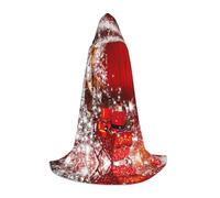 HKHLHLH Costume da strega magica di Natale, mantello con cappuccio per adolescenti, ballo in maschera, feste di Halloween, cosplay