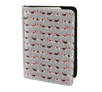 HKHLHLH Custodia porta passaporto con stampa Beagle Patterns da 14,9 cm, con organizer per documenti e carte di credito per viaggi, Nero , Taglia unica