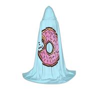 HKHLHLH Donut Witch Vampire Wizard Costume Capo con cappuccio per adolescenti ballo in maschera Halloween Party Cosplay