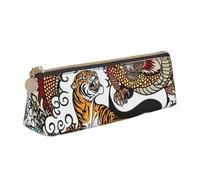HKHLHLH Dragon and Tiger - Astuccio multifunzione per bambini, per scuola, lavoro, viaggi, bianco, Taglia unica, Organizer per borse