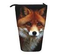 HKHLHLH Fox2 - Astuccio telescopico con supporto verticale, per cosmetici, per ragazze, ragazzi e studenti, Nero , Taglia unica, Organizer per borse