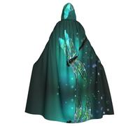 HKHLHLH Galaxy Animal Dragonfly mantello con cappuccio unisex lungo mantello per Halloween mantello costumi con cappuccio mantello in maschera