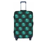 HKHLHLH Galaxy Animal Dragonfly stampa valigia elastica copertura con stampa laterale cerniere invisibili protegge i bagagli da polvere graffi, bianco, M