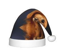 HKHLHLH Golden Retriever1 Cappello di Babbo Natale cantante, cappello di Natale per spettacoli teatrali ed eventi scolastici, cappello di compleanno cappello di Natale