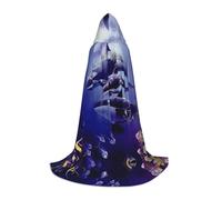 HKHLHLH Killer Whale Witch Vampire Wizard Costume Capo con cappuccio per adolescenti ballo in maschera Halloween Party Cosplay