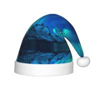 HKHLHLH Northern Lights1 - Cappello di Babbo Natale cantante, per spettacoli teatrali ed eventi scolastici, cappello di Natale per compleanno