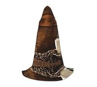 HKHLHLH Tazza di caffè e chicchi di caffè strega vampiro mago costume con cappuccio mantello per adolescenti ballo in maschera Halloween festa cosplay