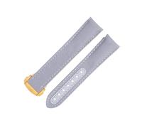 HKIDKK 20 millimetri curvo End Cinturino Per Omega Cinturino Per AT150 Seamaster 300 Planet Ocean De Ville Speedmaster Nuovo Grigio Nylon Ad Alta Densità Cinturini In Pelle Di Vacchetta, 20MM