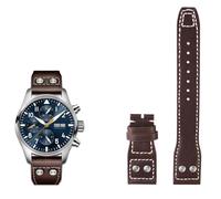 HKIDKK 21mm 22mm Cinturino In Vera Pelle Per IWC Big Pilot Lanciafiamme Little Prince Mark Strap Willow Nail Bracciale, 20mm, Agata