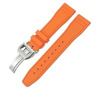 HKIDKK 22mm Fluororubber FKM Cinturini 21mm 20mm Per IWC Big Pilot Portofino Gomma Naturale Cinturino Strumenti, 21mm, Agata