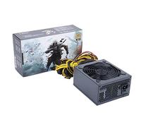 HKIDKK Alimentatore da mining ATX ETH Bitcoin da 2000 W, 2400 W, 2600 W, 180 V-260 V, supporto per l'efficienza del 95%, 8 schede di visualizzazione GPU per BTC Bitcoin Miner (da 1800 W a 2000 W)