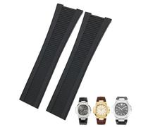HKIDKK Cinturino in gomma in silicone per Patek Philippe PP 5711 5712G Nautilus Wristband 25mm Nero Blu Marrone Cinturino Sportivo Uomo, 25mm, Agata