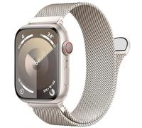 HKIDKK Passante milanese in acciaio inossidabile per cinturino Apple Watch 42/44/45/49/38/40/41mm uomo e donna, chiusura magnetica con passante in rete di ricambio per cinturini IWatch serie Ultra 9 8