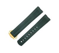 HKIDKK Per Omega Cinturino 20mm FKM Fluorous Gomma Curva Fine Per Seamaster 300 Diving Fibbia Pieghevole Acciaio Cinturini di Ricambio, 20MM, Agata
