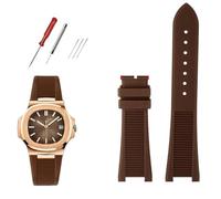 HKIDKK Qualità FluoroSilicone Cinturino Per Patek Philippe Sport Elegante Nautilus Serie 5711/5712/5980 Impermeabile Cinturino Della Vigilanza Maschio, 25mm-13mm, Agata