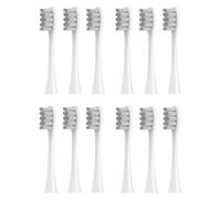 HKIEYDk 12 Pezzi/Set testine di Ricambio for spazzolino Elettrico Sonico compatibili con Oclean X/X PRO/ Z1/ F1/ One/Air 2/ SE ugelli con setole (12 Pezzi Grigio)(12pcs Gray)