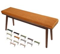 HKJGNH Cuscini Imbottiti per Panche da Esterno/Interno - Lampade Antiscivolo con Fibbia - 120x40, 100x40, 80x40 - Cuscino per Panchina per Giardino, Sagre, Birrerie e Cucina(Arancia,70x35x5cm)