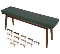 HKJGNH Cuscini Imbottiti per Panche da Esterno/Interno - Lampade Antiscivolo con Fibbia - 120x40, 100x40, 80x40 - Cuscino per Panchina per Giardino, Sagre, Birrerie e Cucina(Black gray,120x35x5cm)