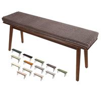 HKJGNH Cuscini Imbottiti per Panche da Esterno/Interno - Lampade Antiscivolo con Fibbia - 120x40, 100x40, 80x40 - Cuscino per Panchina per Giardino, Sagre, Birrerie e Cucina(Coffee color,150x35x5cm)