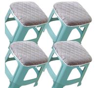HKJGNH Cuscino per Sedia Quadrato Antiscivolo 30x30cm, Copri Pouf Ottomano Sgabello da Bar, Cuscino per Seduta,per Giardino/Interni/Casa/Cucina(@2,4pcs 30x30cm(12x12in))