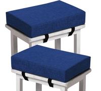 HKJGNH Cuscino per Sgabello Rettangolare Spesso Piccolo Sgabello da Bar Cuscino Sgabello da Toeletta Morbido Antiscivolo Cuscino con Lacci di Fissaggio Cuscino per Sgabello(H9,2pcs 30x40x8cm)