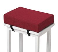 HKJGNH Cuscino per Sgabello Rettangolare Spesso Piccolo Sgabello da Bar Cuscino Sgabello da Toeletta Morbido Antiscivolo Cuscino con Lacci di Fissaggio Cuscino per Sgabello(H10,1pc 30x40x3cm)
