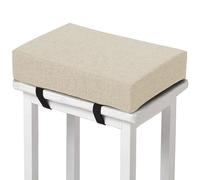 HKJGNH Cuscino per Sgabello Rettangolare Spesso Piccolo Sgabello da Bar Cuscino Sgabello da Toeletta Morbido Antiscivolo Cuscino con Lacci di Fissaggio Cuscino per Sgabello(H4,1pc 30x40x3cm)